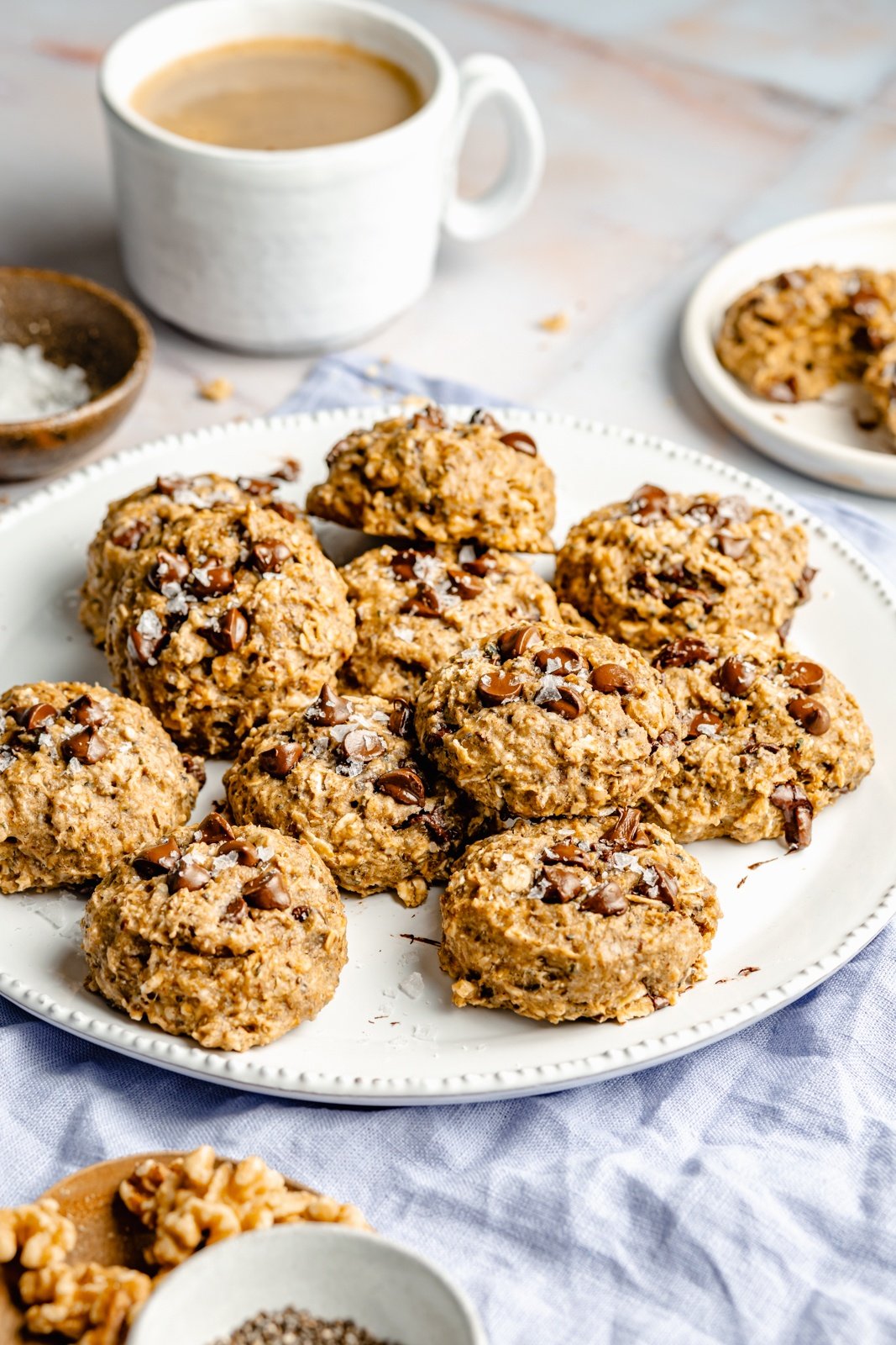 healthy breakfast cookies on a plate